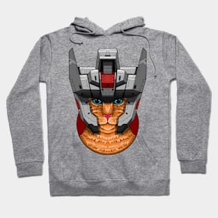 Feline mecha: Gundam Helmet Edition Hoodie